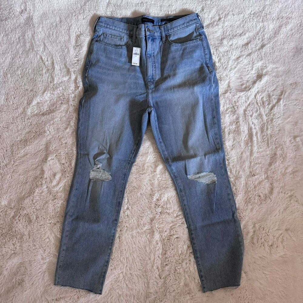 Banana-Republic Women's Ultra High Rise Slim Fit Blue Jeans Size 32
